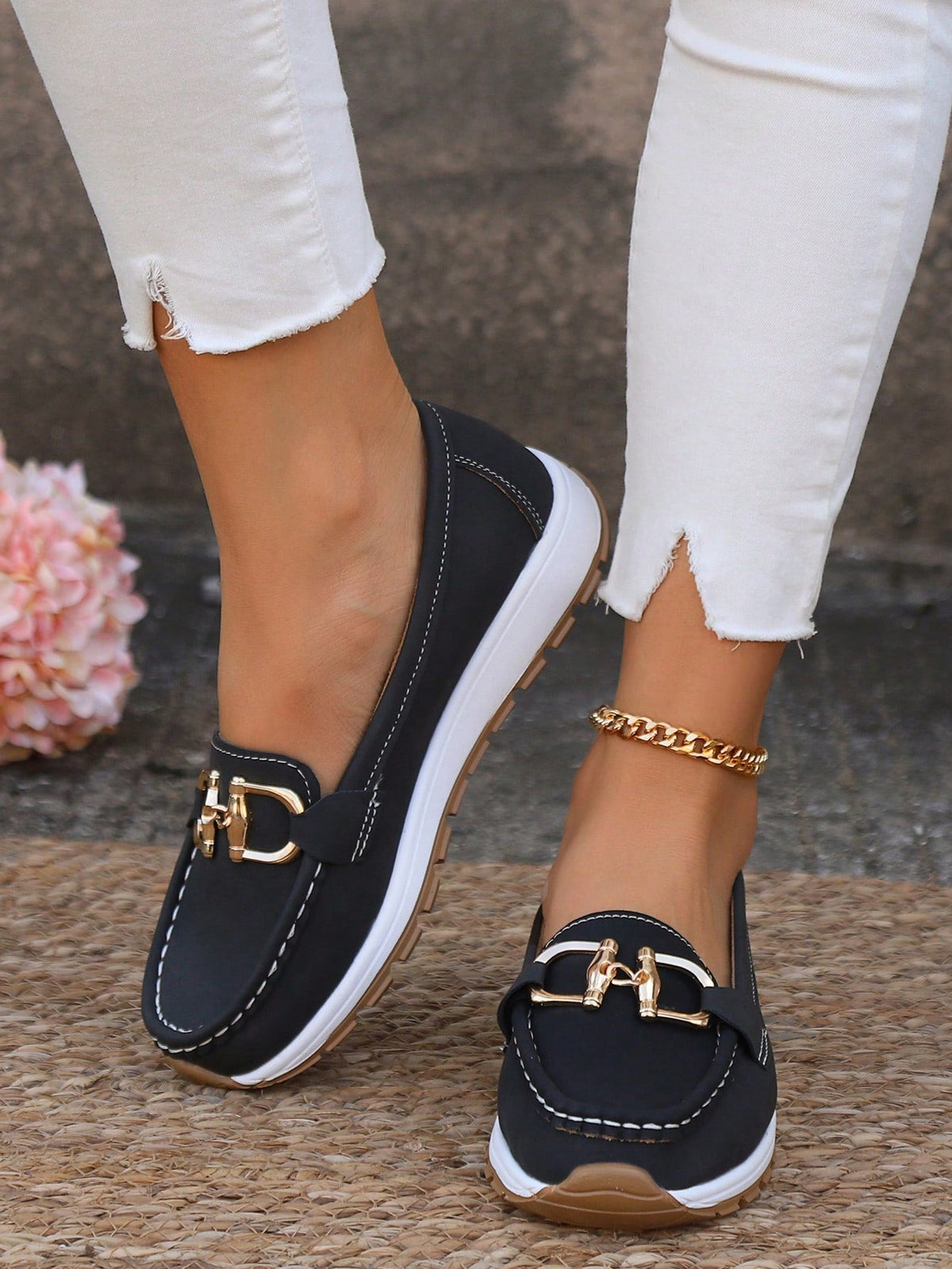 Edith | Flat Buckle Moccasins