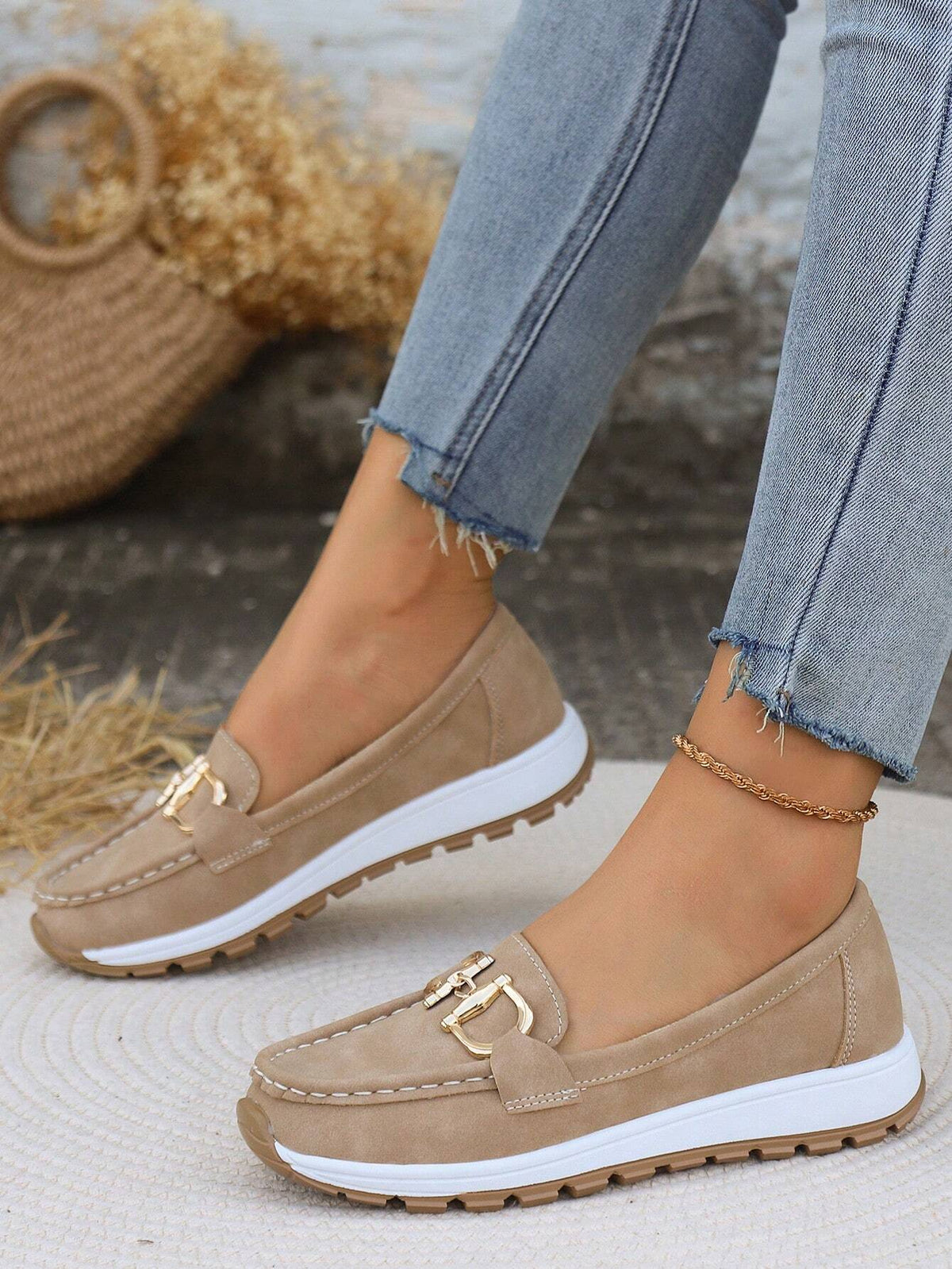 Edith | Flat Buckle Moccasins