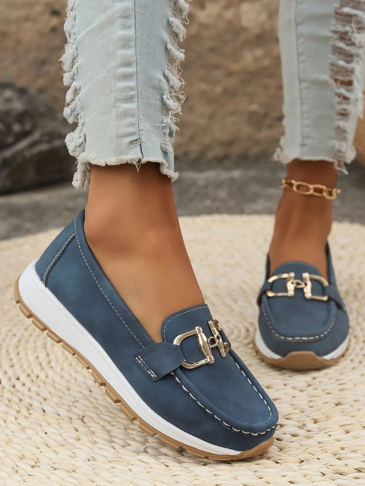 Edith | Flat Buckle Moccasins