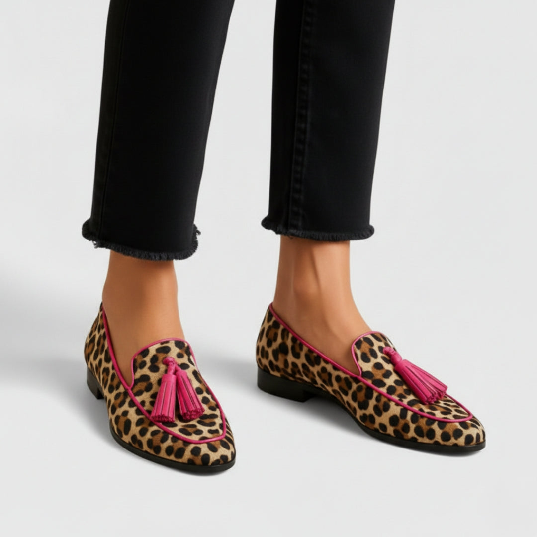 Adeline | Leopard Loafers