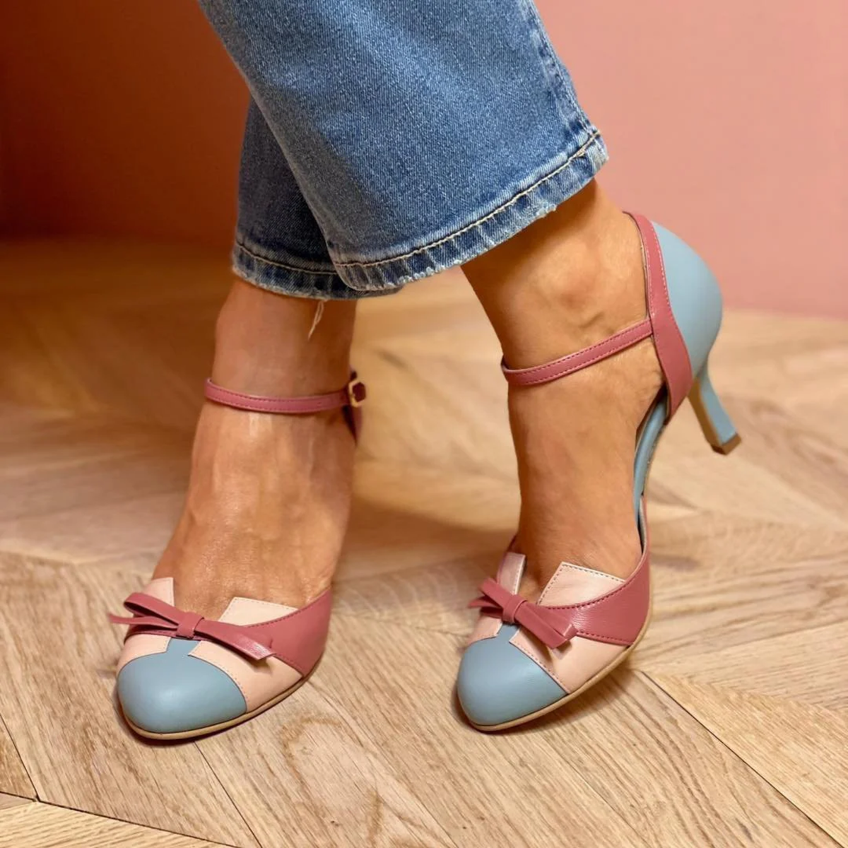 Vintage Mabel heels by Bennett And Family, stylish women's shoes with a classic design and elegant heel detail.