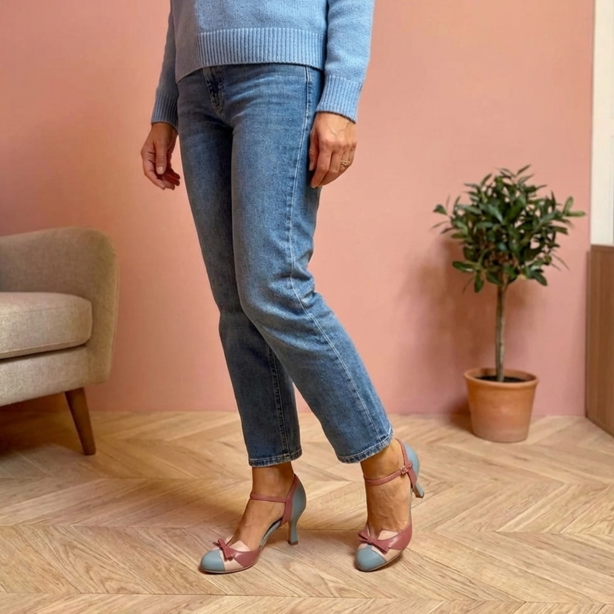 Vintage Mabel heels by Bennett and Family featuring classic design and stylish heel, perfect for elegant footwear.