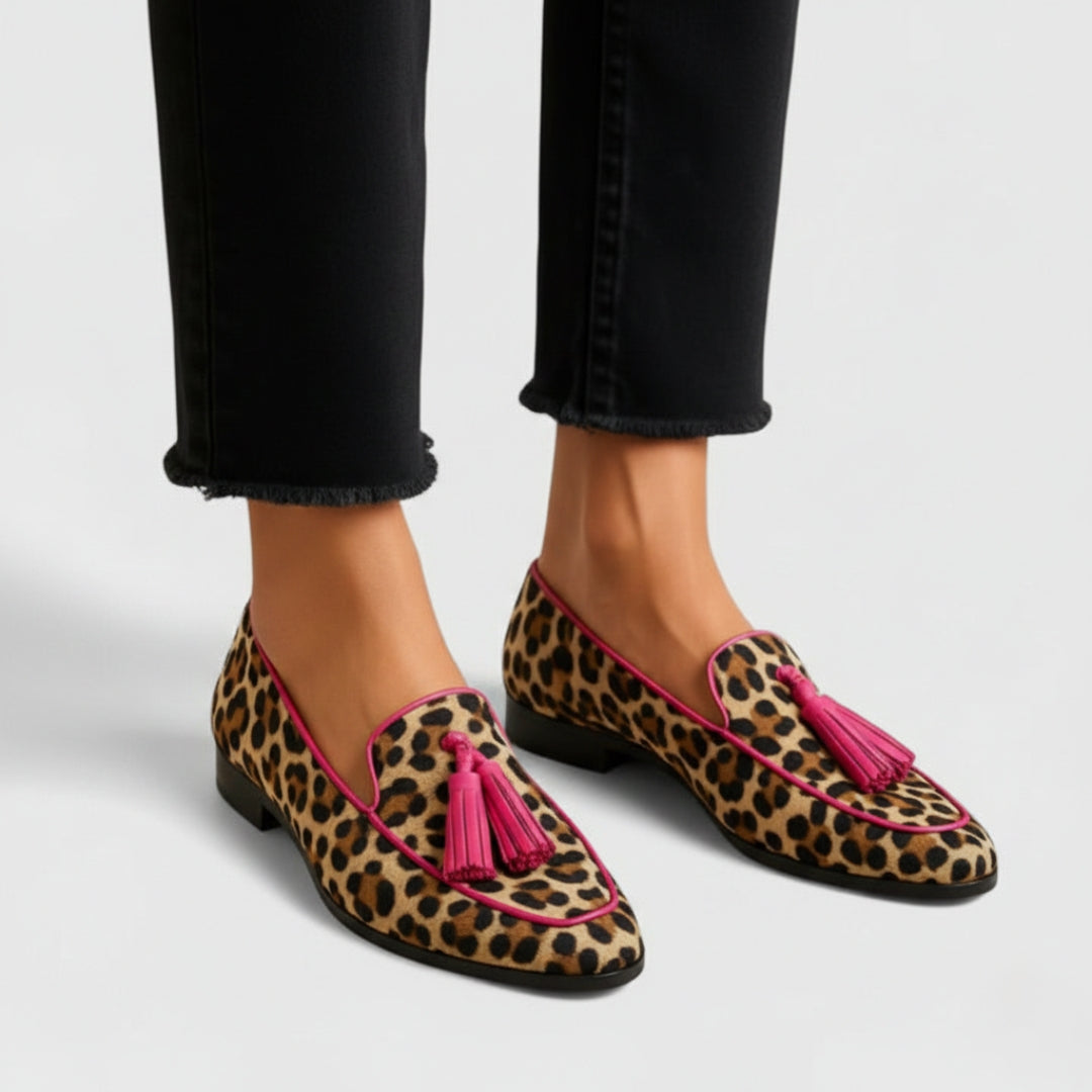 Adeline | Leopard Loafers