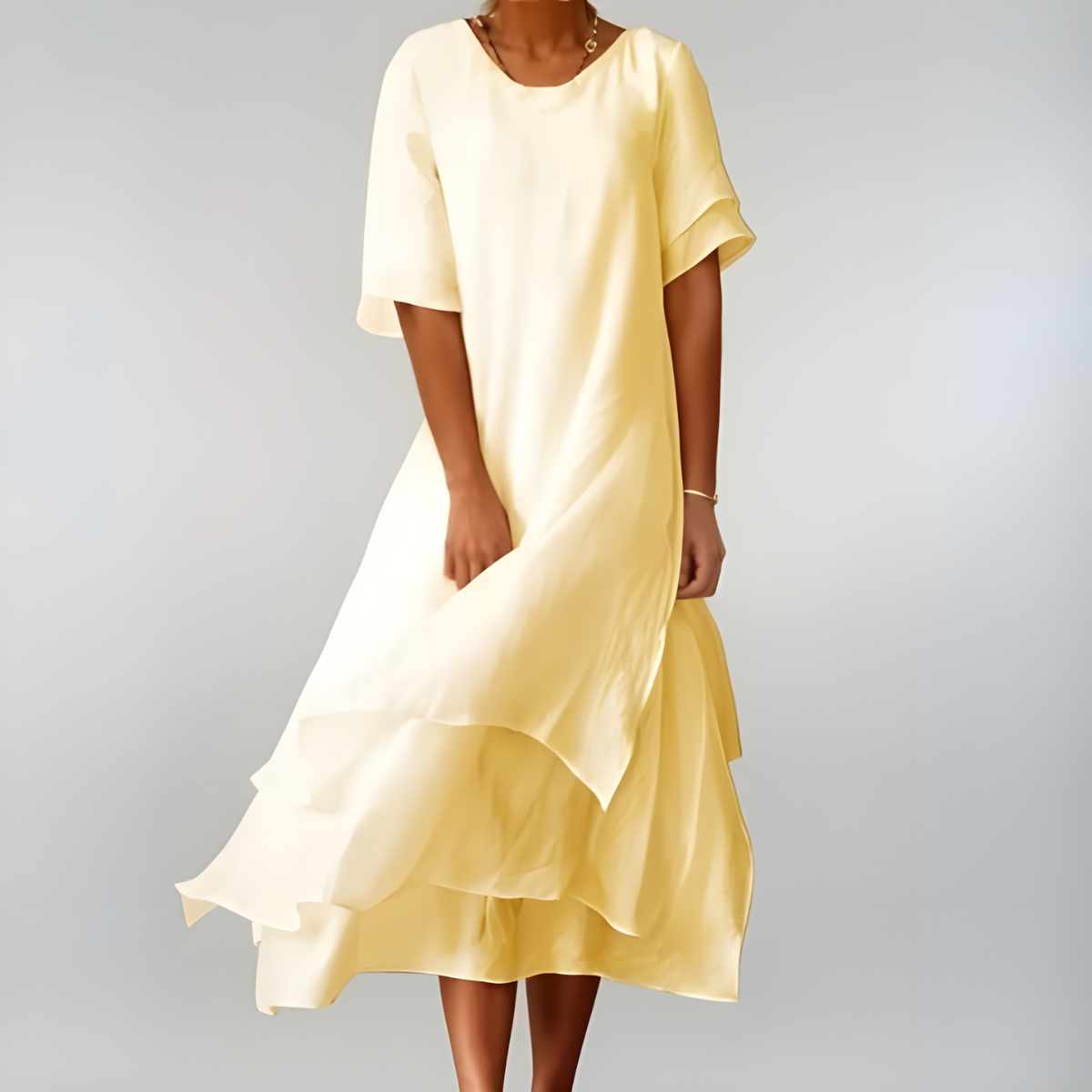 Agnès | Long, lightweight and elegant cotton dress
