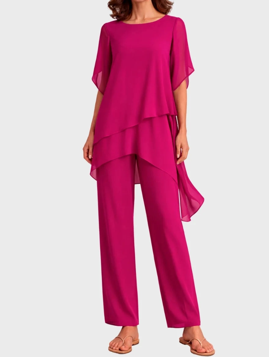 Bennett and Family Completo Aurora Palazzo featuring flowy, wide-leg pants in a stylish, elegant design.
