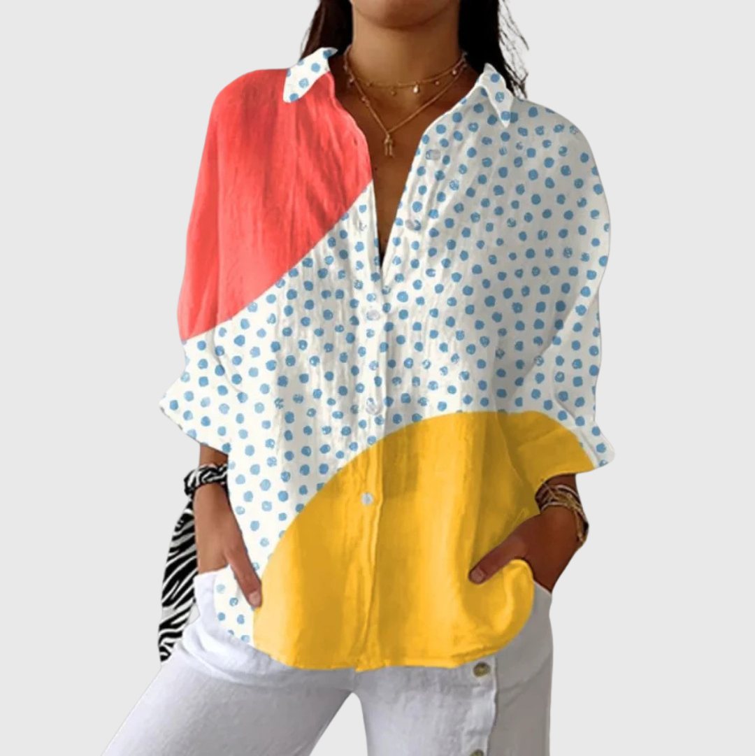 Selma lightweight blouse with print