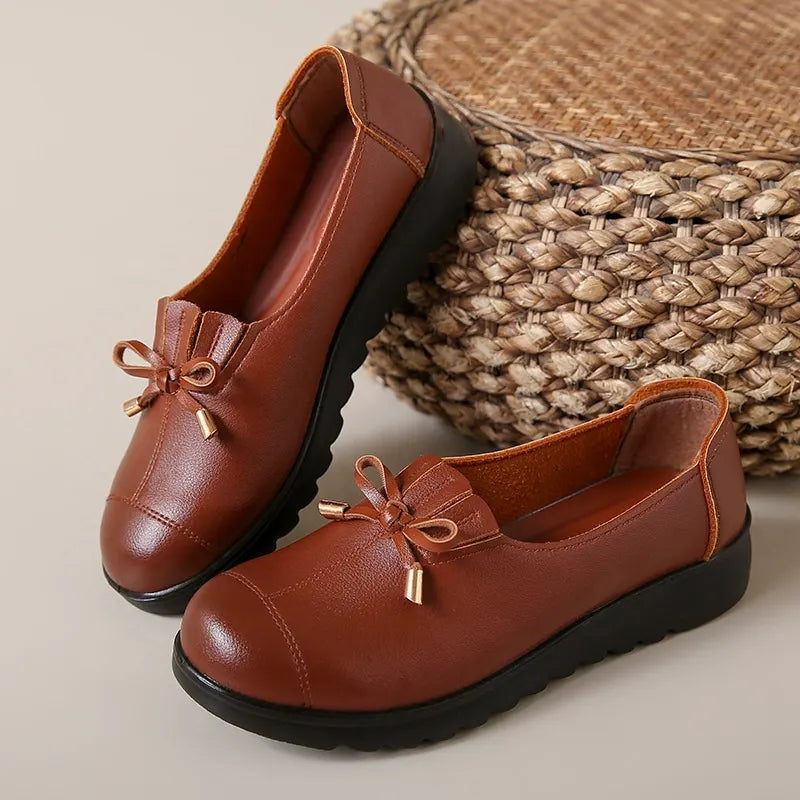 Bennett and Family Catherine Elegant Comfort Loafers in neutral color, featuring a sleek design and comfortable slip-on style.