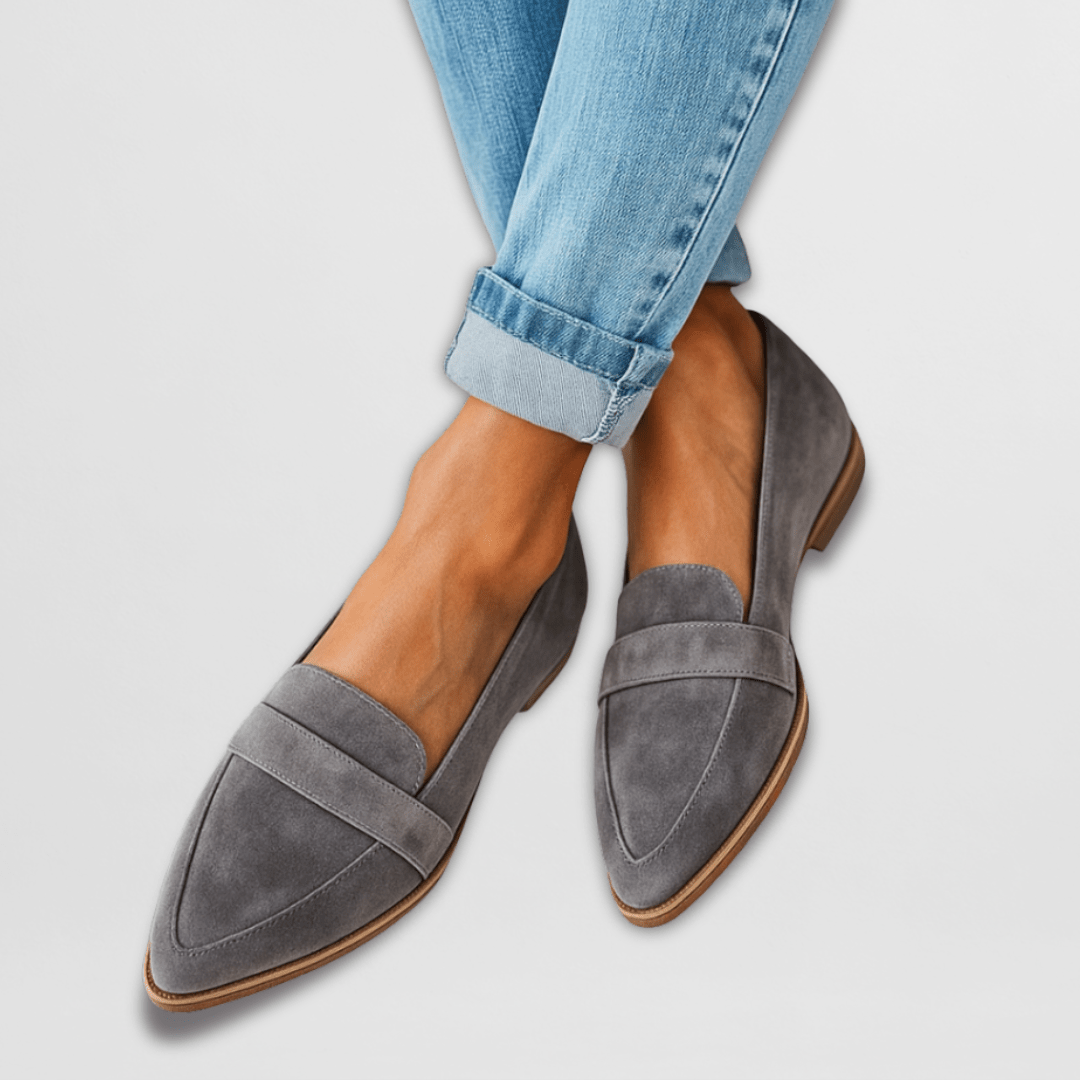 Ruby | Pointed Wedge Loafers