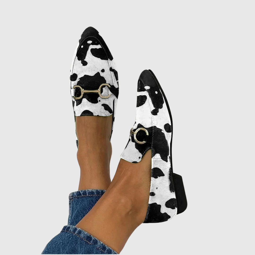Beatrice | Printed Buckle Loafers