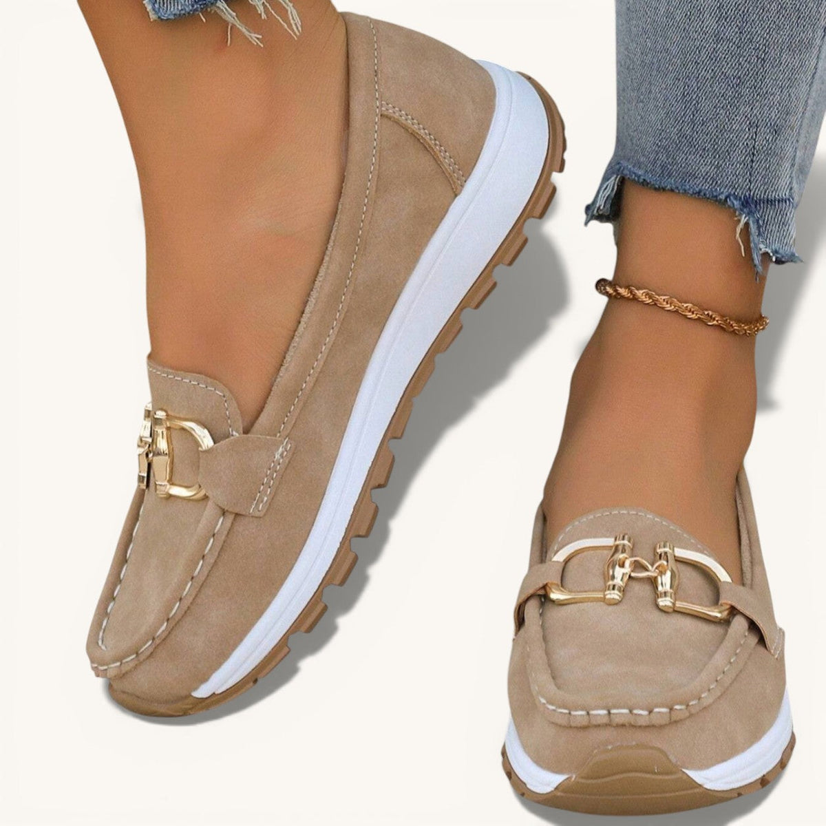 Edith | Flat Buckle Moccasins
