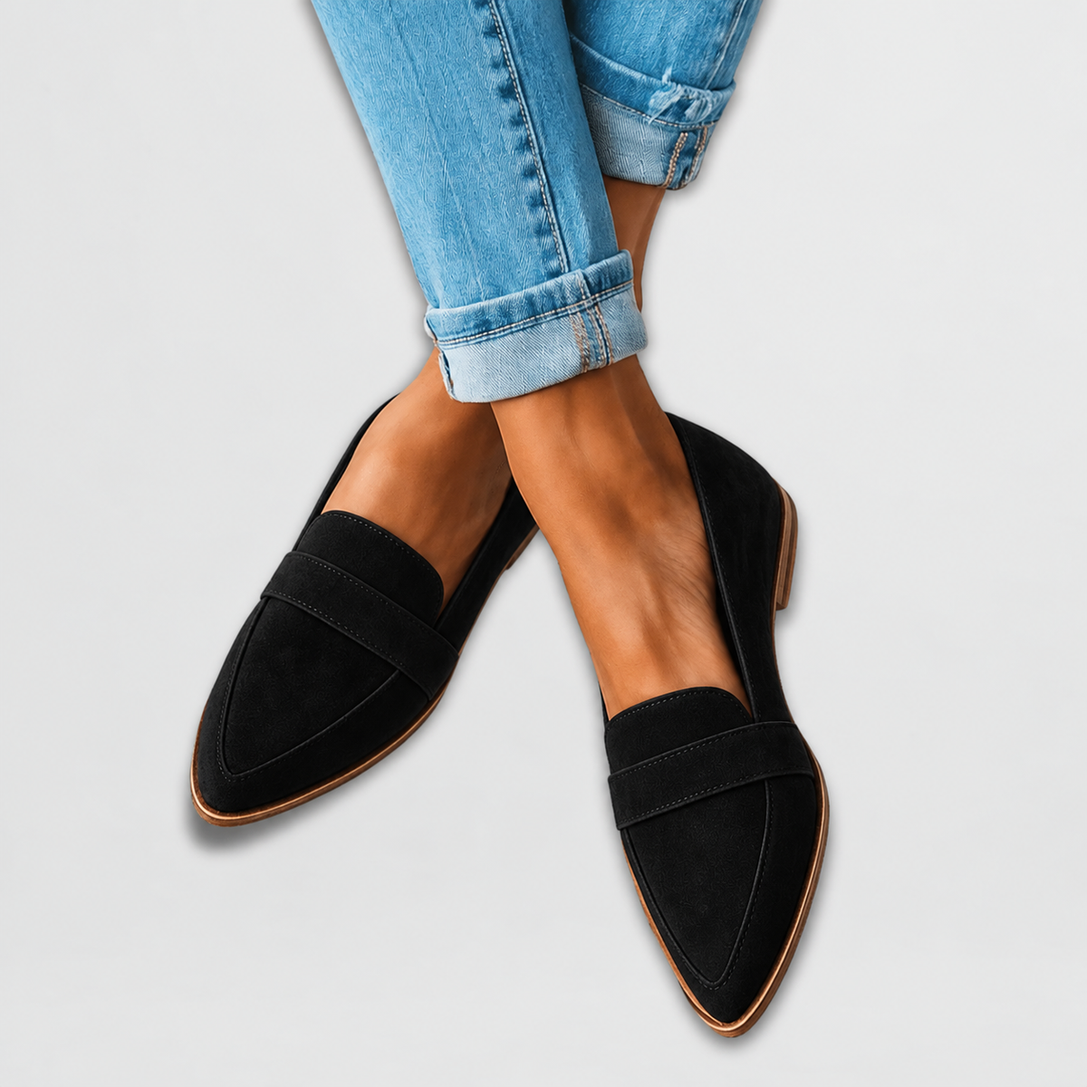 Ruby | Pointed Wedge Loafers