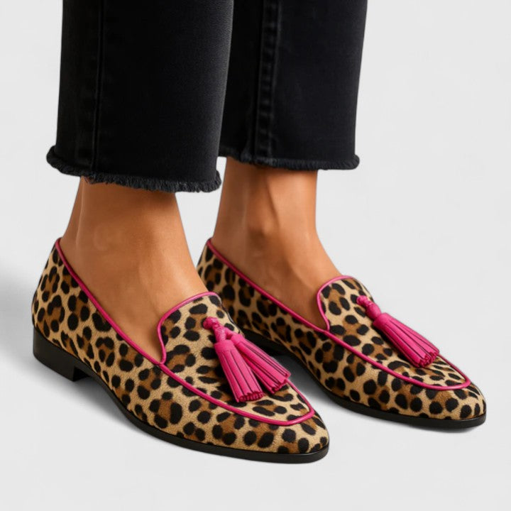 Adeline | Leopard Loafers