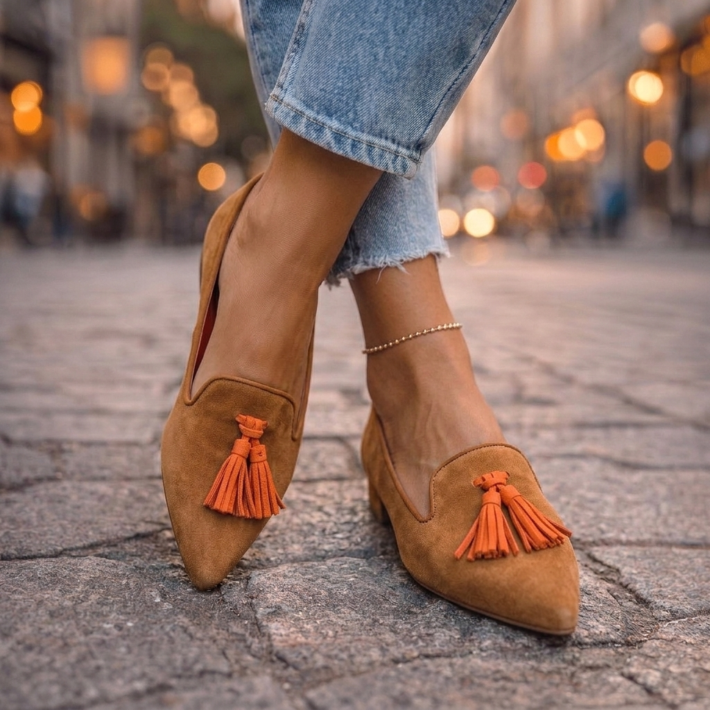 Penelope | Pointed Slip-On Flats