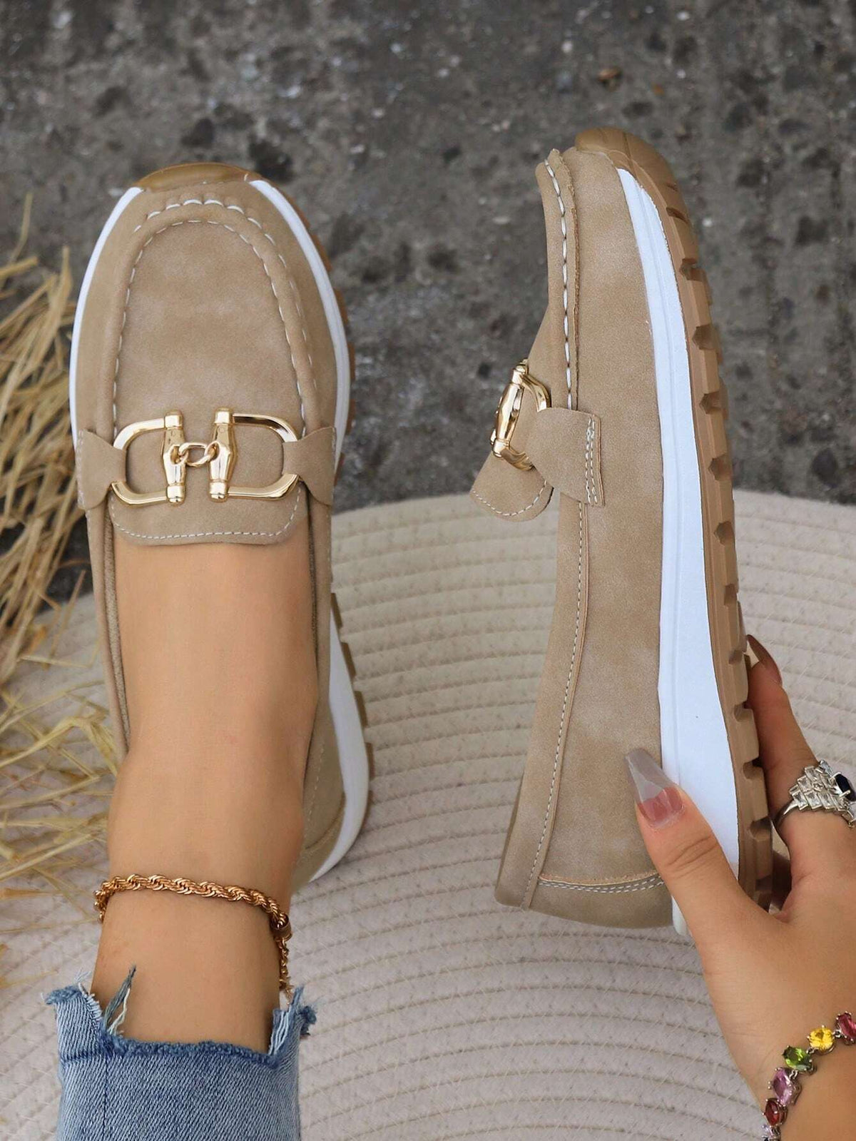 Edith | Flat Buckle Moccasins