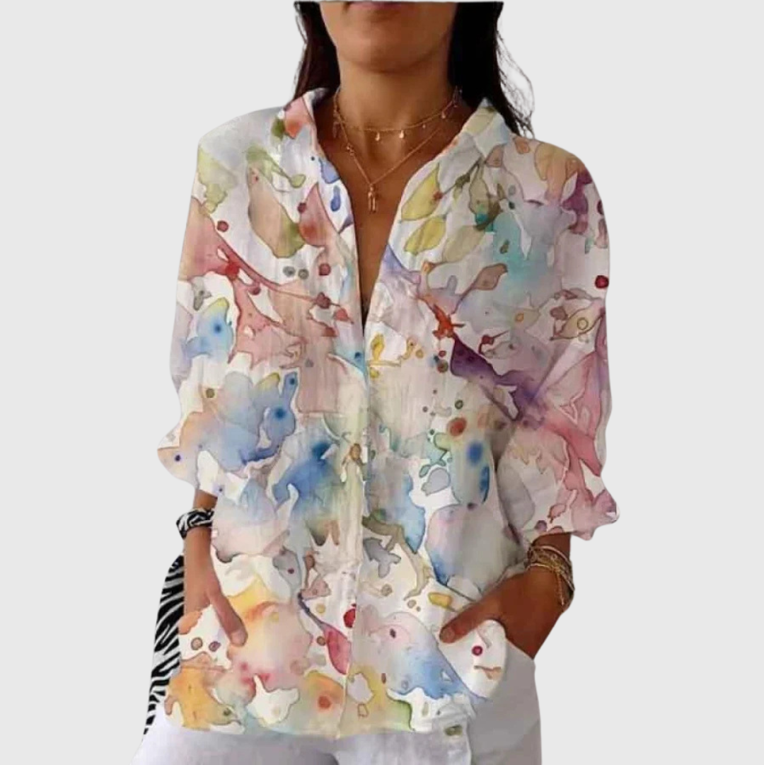 Oksana lightweight blouse with print