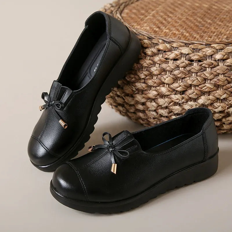 Bennett and Family Catherine Elegant Comfort Loafers in neutral color, featuring a sleek design and comfortable slip-on style.
