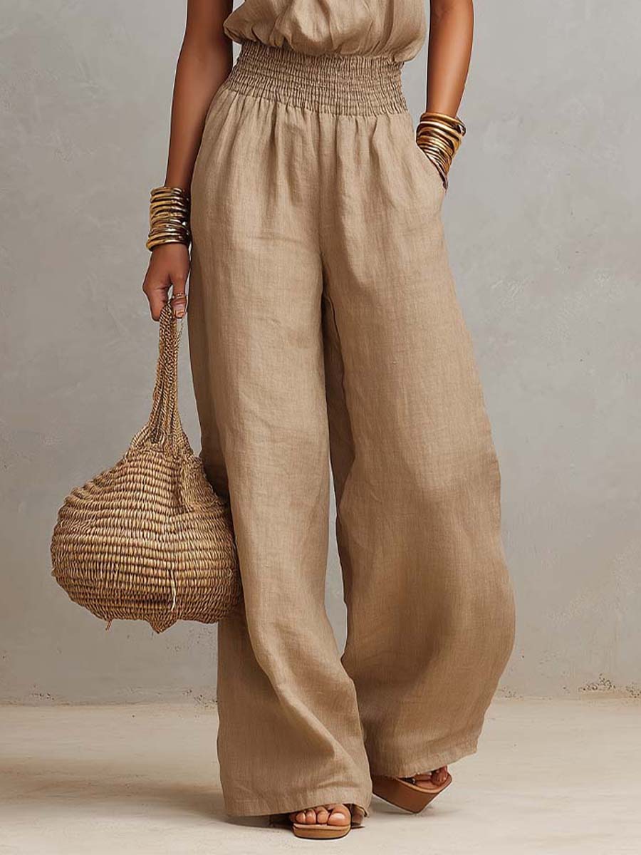 Valeria Halter Wide-Leg Jumpsuit