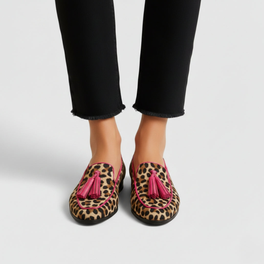 Adeline | Leopard Loafers