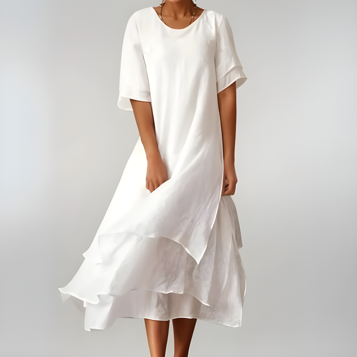 Agnès | Long, lightweight and elegant cotton dress