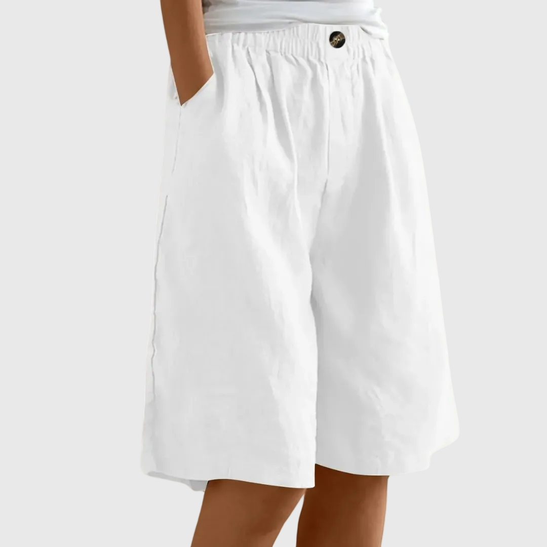 Ella Wide-Leg Elastic Waist Shorts