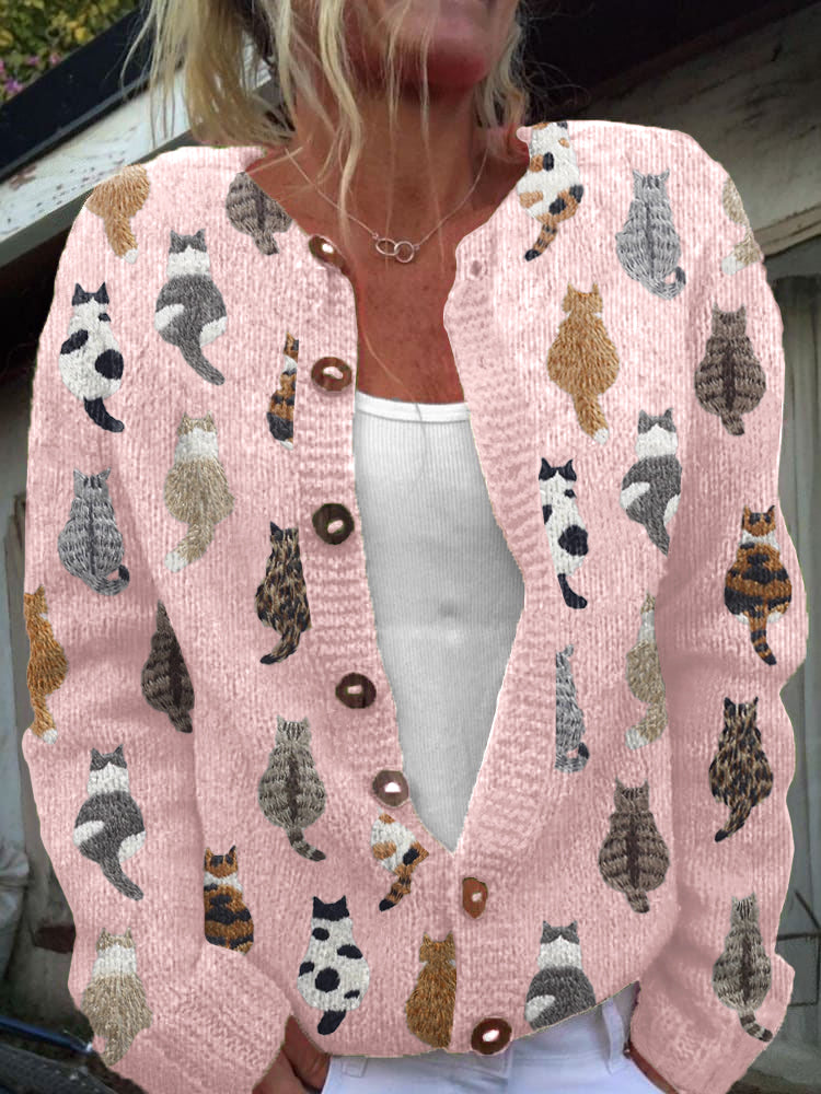Luna | Playful Cat Cardigan