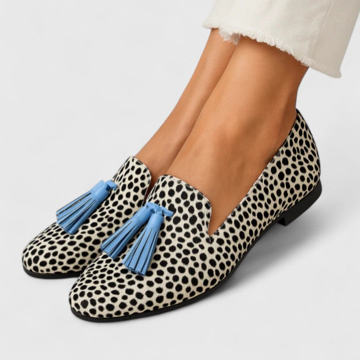 Eleanor | Black and White Loafers