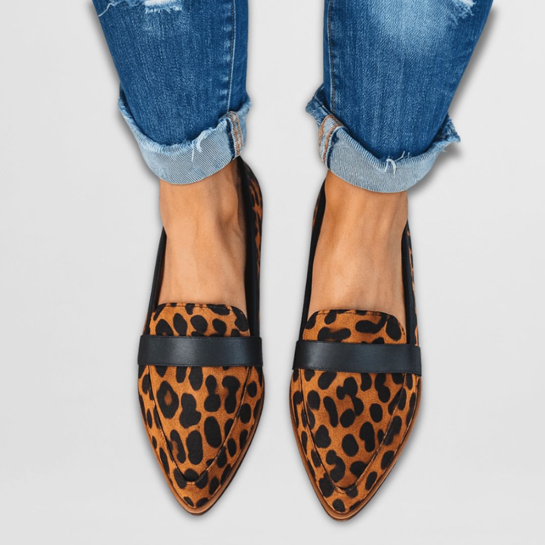 Ruby | Pointed Wedge Loafers
