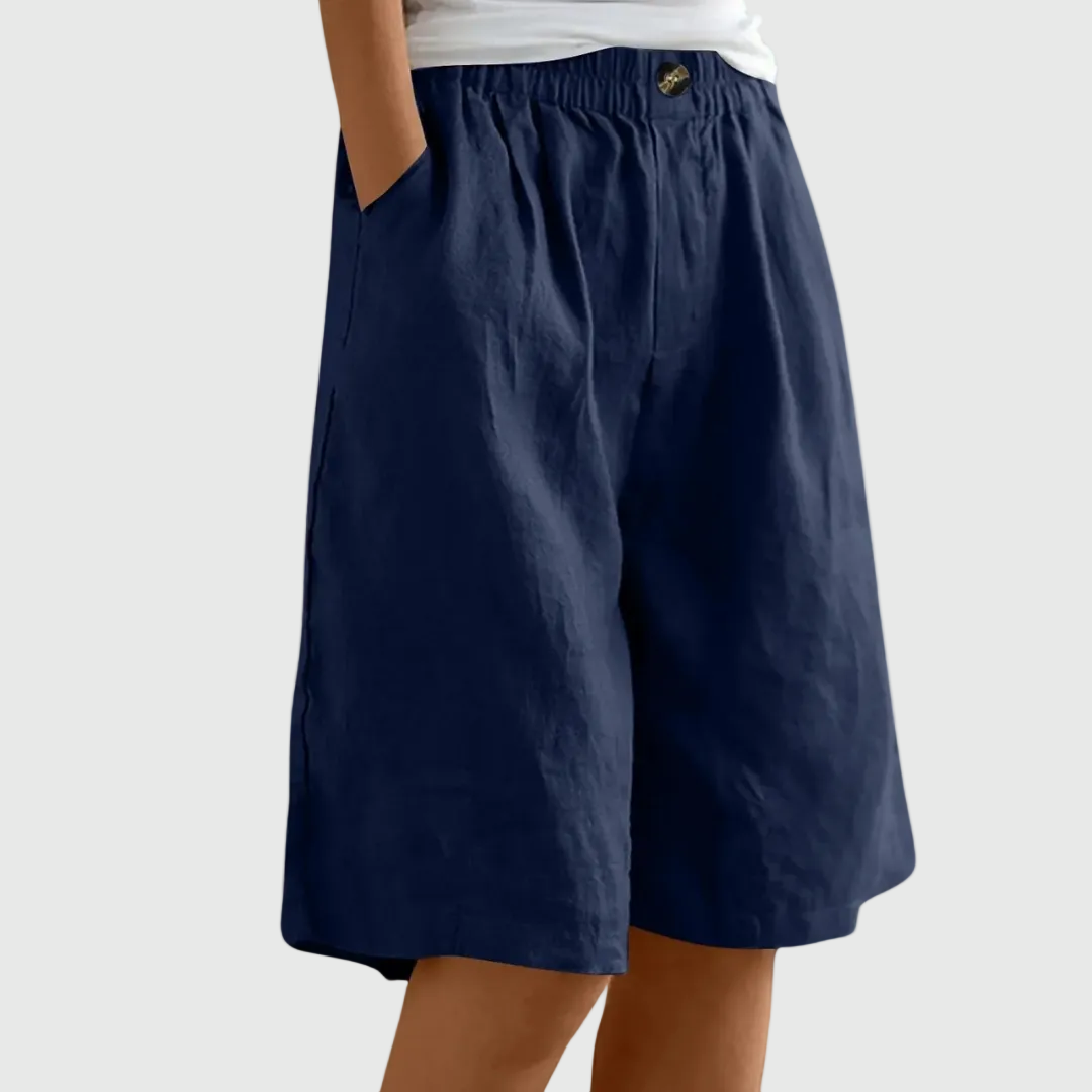 Ella Wide-Leg Elastic Waist Shorts