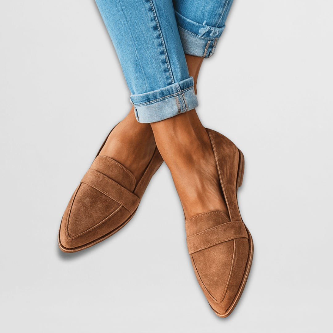 Ruby | Pointed Wedge Loafers
