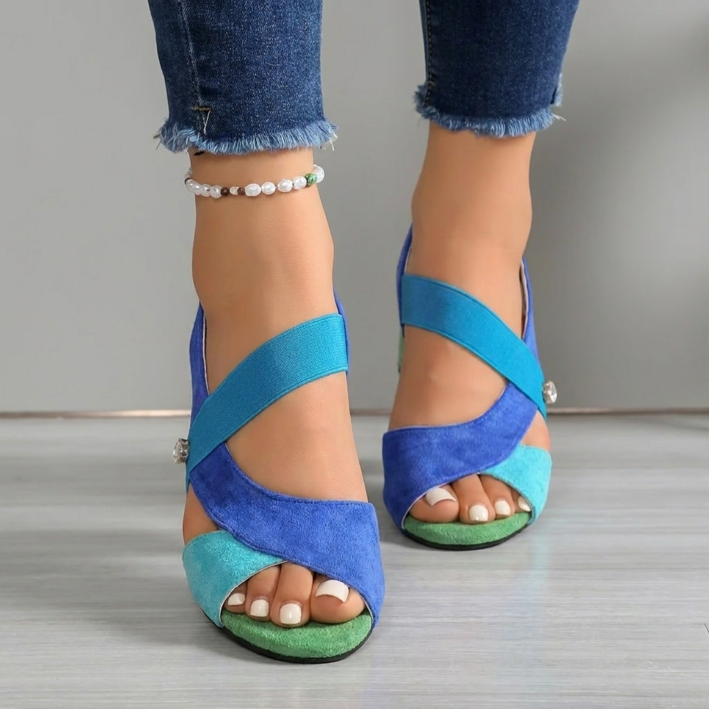 Bennett and Family Bella Comfort Heels, stylish women's shoes with a sleek design and low heel on a neutral background.